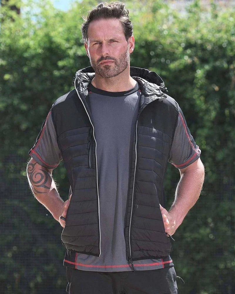 TUFFSTUFF HOWDEN HOODED BODYWARMER BLACK