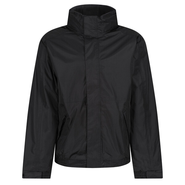 TRW297 Regatta Mens Dover Bomber Jacket - Black/Ash