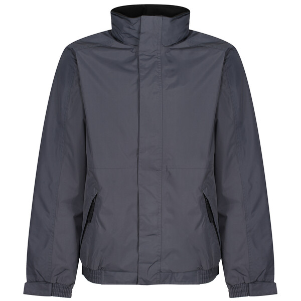 TRW297 Regatta Mens Dover Bomber Jacket - Seal Grey/Black